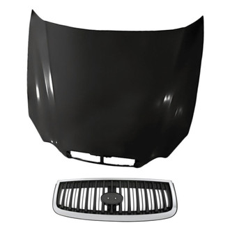 Replacement - 2-Piece (Hood Panel, Grille) (Standard Line)