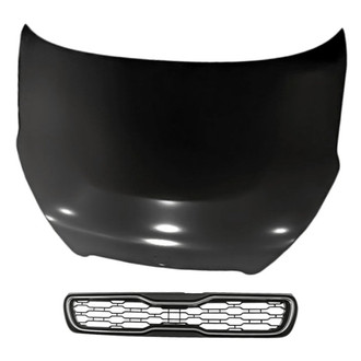 Replacement - 2-Piece (Hood Panel, Grille) (Standard Line)
