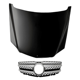 Replacement BNDL-210733 - 2-Piece (Hood Panel, Grille) (Standard Line)