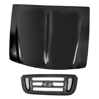 Replacement - 2-Piece (Hood Panel, Grille) (Standard Line)