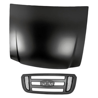 Replacement - 2-Piece (Hood Panel, Grille) (Standard Line)