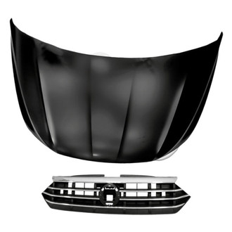 Replacement - 2-Piece (Hood Panel, Grille) (Standard Line)
