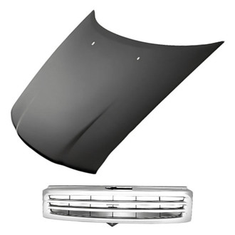 Replacement - 2-Piece (Hood Panel, Grille) (Standard Line)