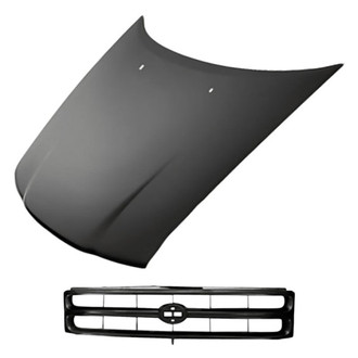 Replacement - 2-Piece (Hood Panel, Grille) (Standard Line)