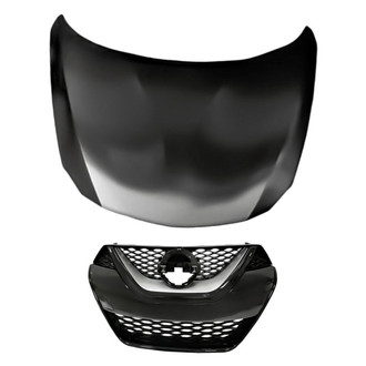 Replacement BNDL-210873 - 2-Piece (Hood Panel, Grille) (Standard Line)