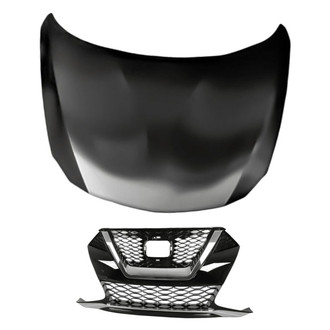 Replacement - 2-Piece (Hood Panel, Grille) (Standard Line)