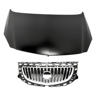 Replacement - 2-Piece (Hood Panel, Grille) (Standard Line)
