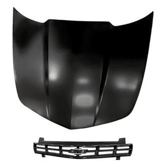 Replacement - 2-Piece (Hood Panel, Grille)