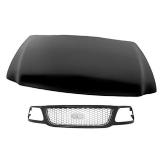 Replacement - 2-Piece (Hood Panel, Grille) (Standard Line)