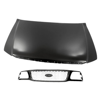 Replacement - 2-Piece (Hood Panel, Grille) (Standard Line)