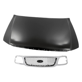 Replacement - 2-Piece (Hood Panel, Grille) (Standard Line)
