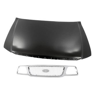 Replacement - 2-Piece (Hood Panel, Grille) (Standard Line)