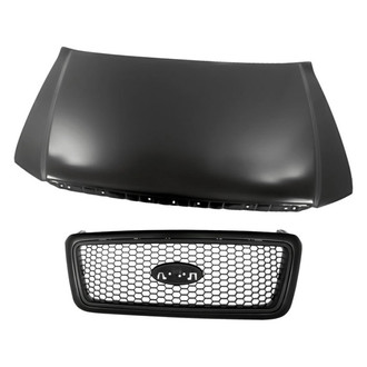 Replacement - 2-Piece (Hood Panel, Grille) (Standard Line)