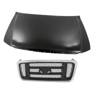 Replacement - 2-Piece (Hood Panel, Grille) (Standard Line)