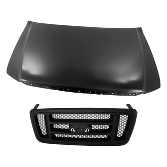 Replacement - 2-Piece (Hood Panel, Grille) (Standard Line)