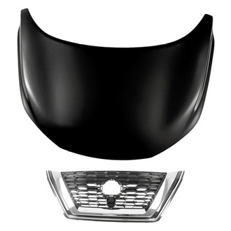 Replacement - 2-Piece (Hood Panel, Grille) (Standard Line)