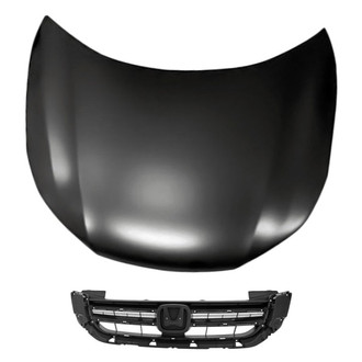 Replacement - 2-Piece (Hood Panel, Grille) (Standard Line)