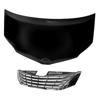 Replacement - 2-Piece (Hood Panel, Grille) (Standard Line)