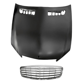 Replacement - 2-Piece (Hood Panel, Grille) (Standard Line)