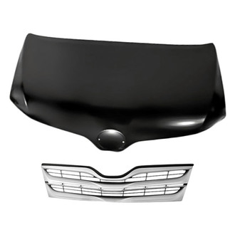 Replacement - 2-Piece (Hood Panel, Grille) (Standard Line)