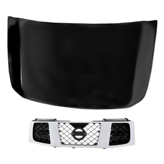 Replacement - 2-Piece (Hood Panel, Grille) (Standard Line)