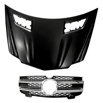 Replacement - 2-Piece (Hood Panel, Grille) (Standard Line)