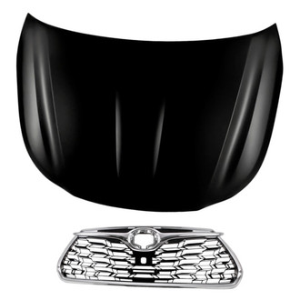 Replacement - 2-Piece (Hood Panel, Grille)