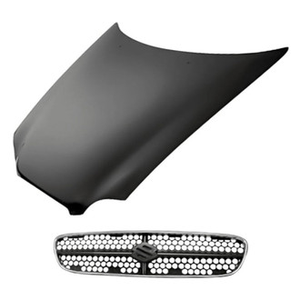 Replacement - 2-Piece (Hood Panel, Grille) (Standard Line)