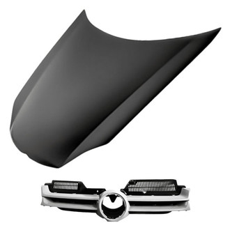 Replacement - 2-Piece (Hood Panel, Grille) (Standard Line)