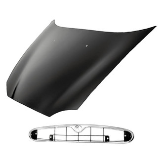 Replacement - 2-Piece (Hood Panel, Grille) (Standard Line)
