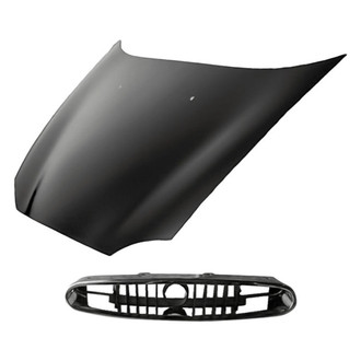 Replacement - 2-Piece (Hood Panel, Grille) (Standard Line)