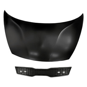 Replacement - 2-Piece (Hood Panel, Grille) (Standard Line)