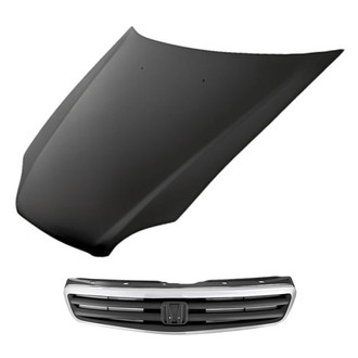 Replacement - 2-Piece (Hood Panel, Grille) (Standard Line)
