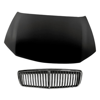 Replacement - 2-Piece (Hood Panel, Grille) (Standard Line)