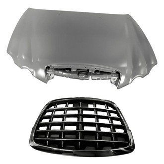 Replacement - 2-Piece (Hood Panel, Grille) (Standard Line)