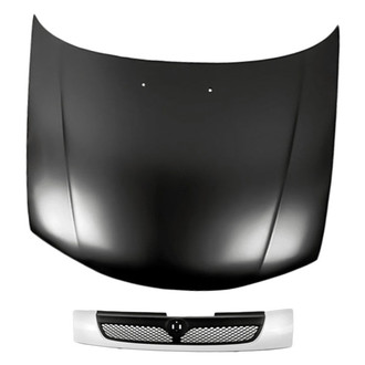 Replacement - 2-Piece (Hood Panel, Grille) (Standard Line)