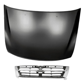 Replacement - 2-Piece (Hood Panel, Grille) (Standard Line)