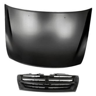 Replacement - 2-Piece (Hood Panel, Grille) (Standard Line)