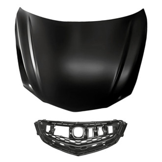 Replacement - 2-Piece (Hood Panel, Grille) (Standard Line)