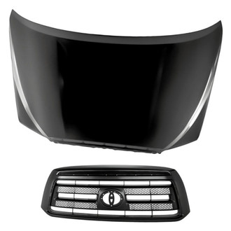 Replacement - 2-Piece (Hood Panel, Grille)