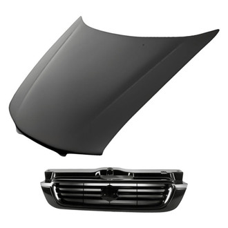 Replacement - 2-Piece (Hood Panel, Grille) (Standard Line)