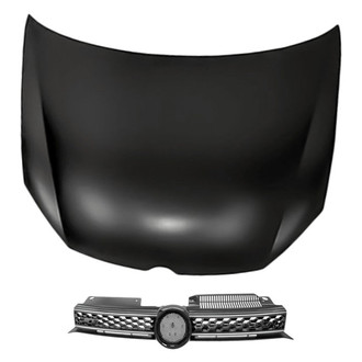 Replacement - 2-Piece (Hood Panel, Grille) (Standard Line)