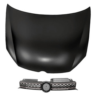 Replacement - 2-Piece (Hood Panel, Grille) (Standard Line)
