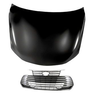 Replacement - 2-Piece (Hood Panel, Grille) (Standard Line)