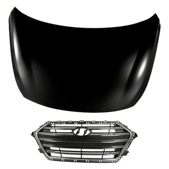 Replacement - 2-Piece (Hood Panel, Grille) (Standard Line)