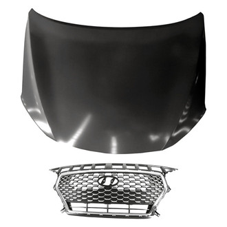 Replacement - 2-Piece (Hood Panel, Grille) (Standard Line)