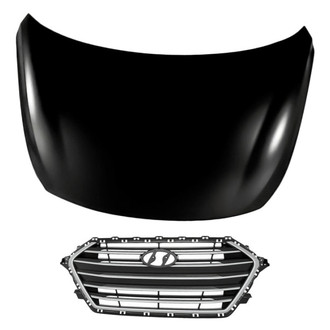 Replacement - 2-Piece (Hood Panel, Grille) (Standard Line)