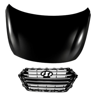 Replacement - 2-Piece (Hood Panel, Grille) (Standard Line)
