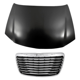 Replacement - 2-Piece (Hood Panel, Grille) (Standard Line)