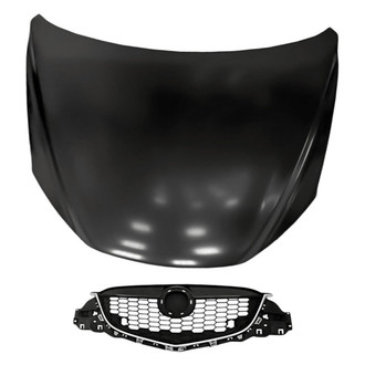 Replacement - 2-Piece (Hood Panel, Grille) (Standard Line)